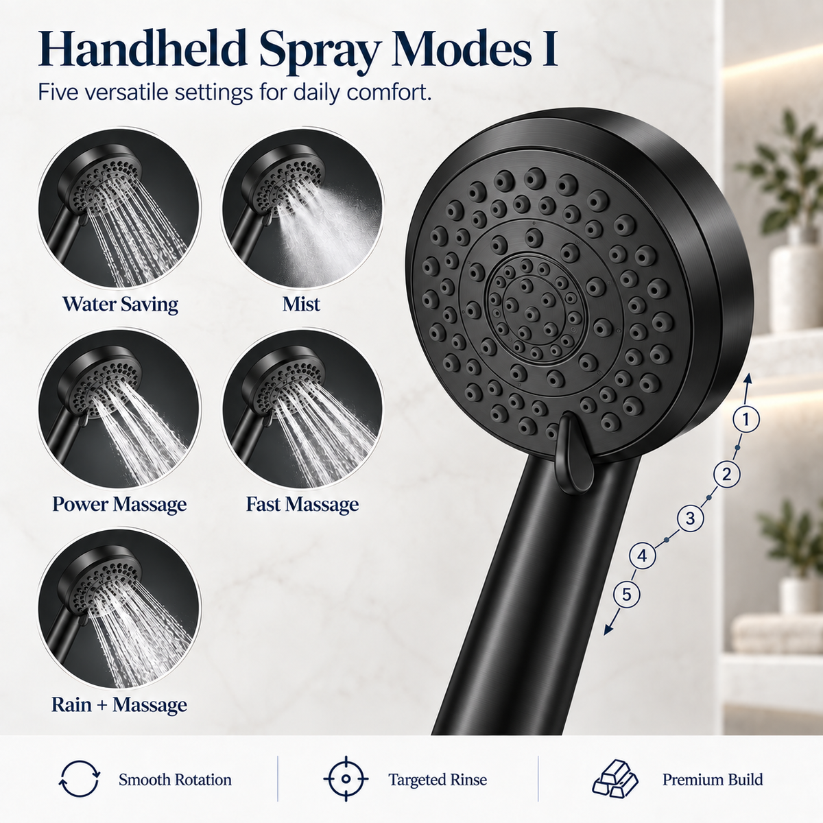 RainForest Shower Head